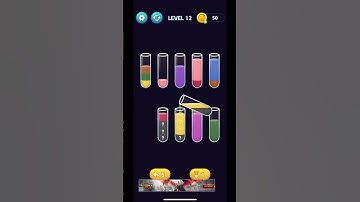 SortPuz: Water Sort Puzzle-Level 12 #games #gaming #puzzle #sortpuz #watersortpuzzle #colorsortgame