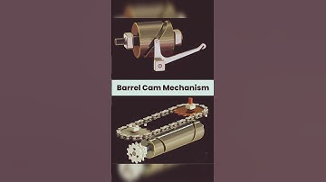 Barrel cam mechanisms: 3d animation #cammechanism #shorts