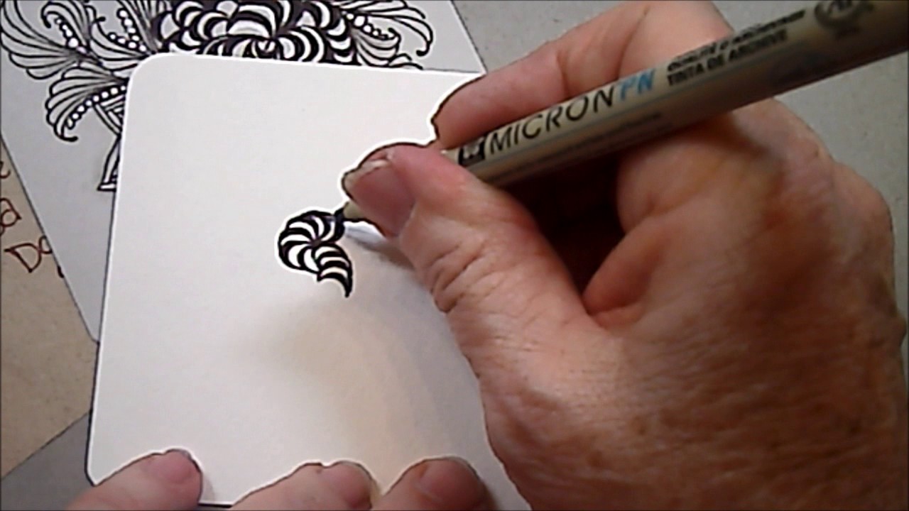 Bunzo Tangle Pattern Lesson #164