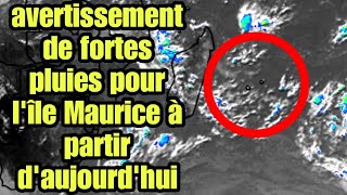 ⭕info meteo special pour l'ile maurice 7 avril 2023⭕