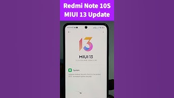 Redmi Note 10S MIUI 13 Update #shorts #viral #trending