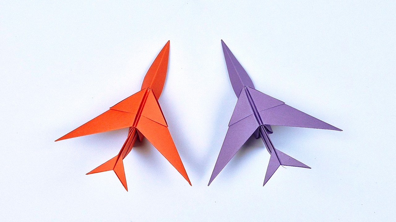 Как сделать бумажный самолётик — оригами-истребитель своими руками — простые поделки из бумаги