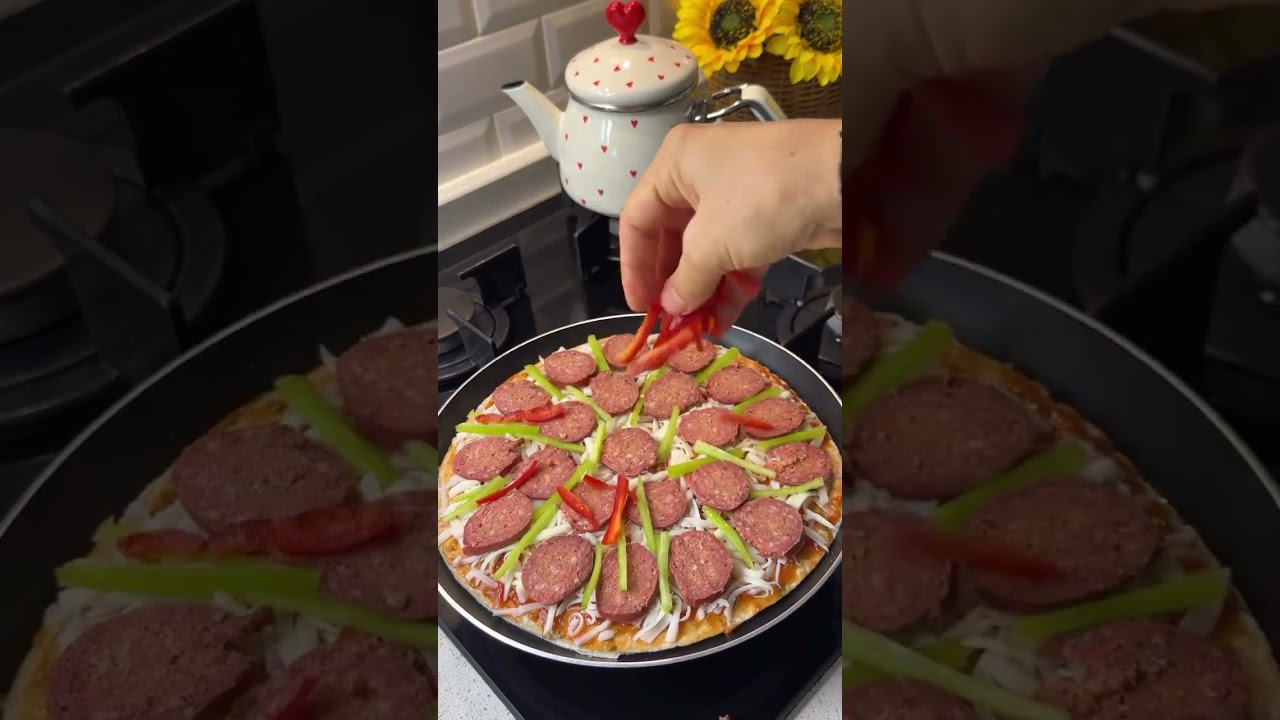 Tavada Pratik ve lezzetli #pizza #tarif