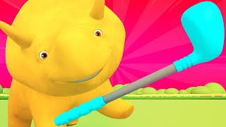 Lerne mit Dino - Dino der Dinosaurier lernt Farben und spiel Golf - Dino dem Dinosaurier 👶 screenshot 5