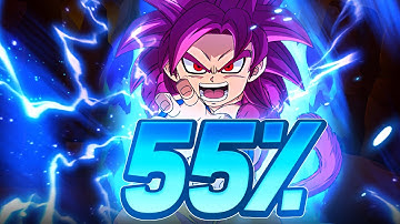 THIS IS A REAL TUR! How Good is SSJ4 Mini DAIMA Goku at 55% (DBZ: Dokkan Battle)