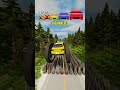 Small to Giant Cars vs Dangerous Spikes Survival Challenge #shorts