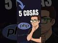5 Cosas de PHP que no sabías #tech  #technology  #php #languagelearning #datascience