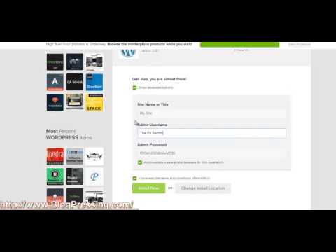 Wordpress Tutorial:Installing Wordpress With One Click