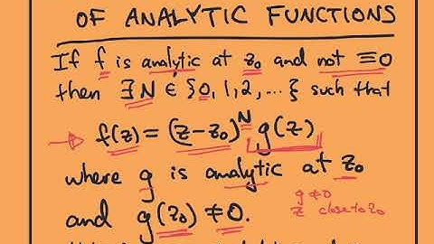 Applications of analytic=holomorphic--part1/4
