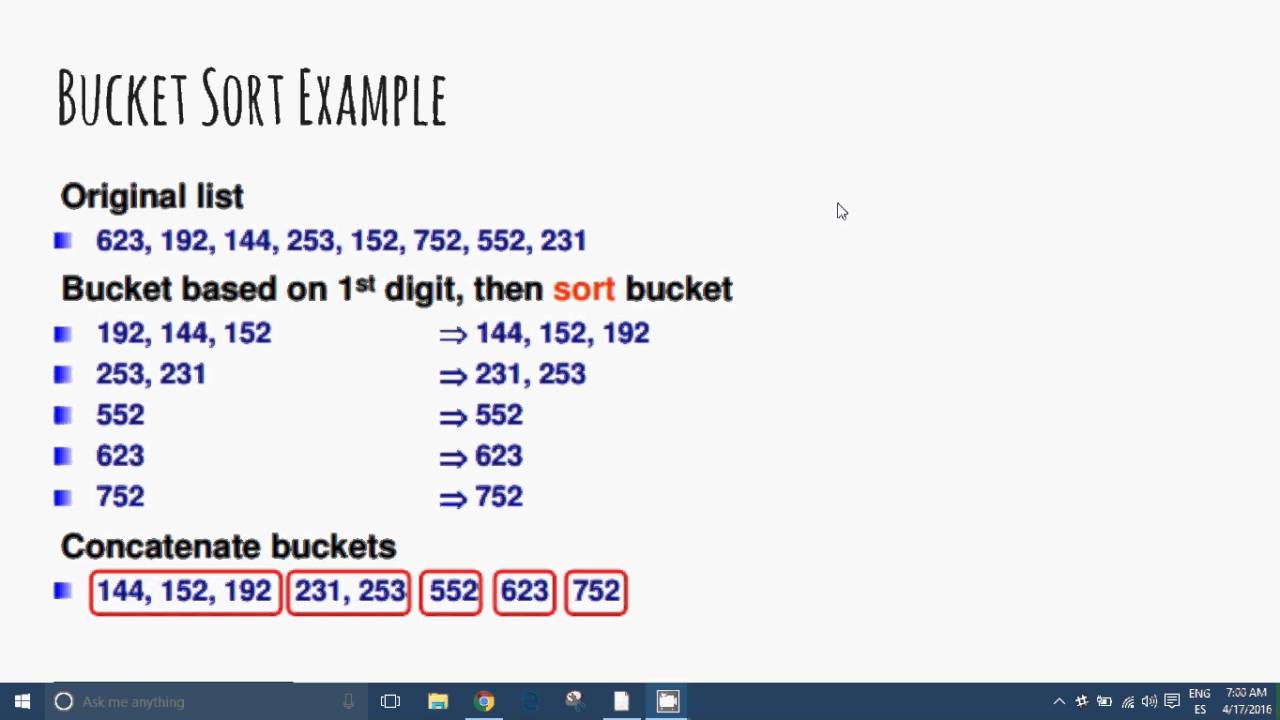 Linear Sort Explained Algorithms: 1.3.3 Linear Sort - YouTube