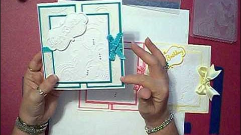 Darice Embossing folder Card