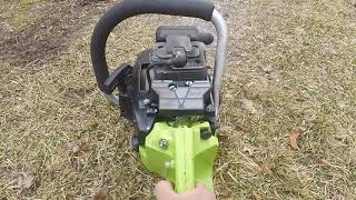 Poulan 8500 Chainsaw, First Run After Repairs