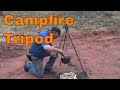Forging a campfire cooking tripod - basic blacksmithing project