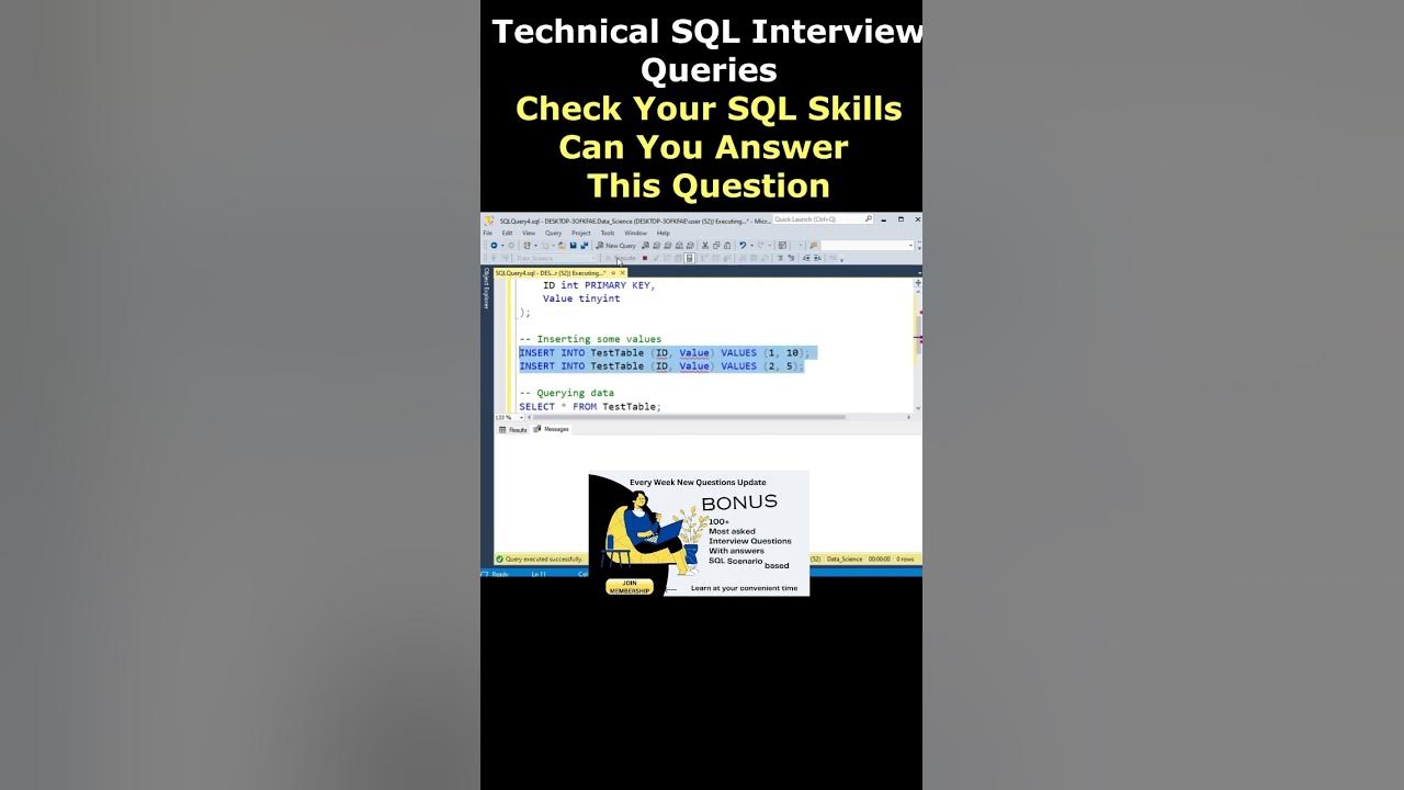 sql technical mock interview for freshers rdbms data analyst what is ...