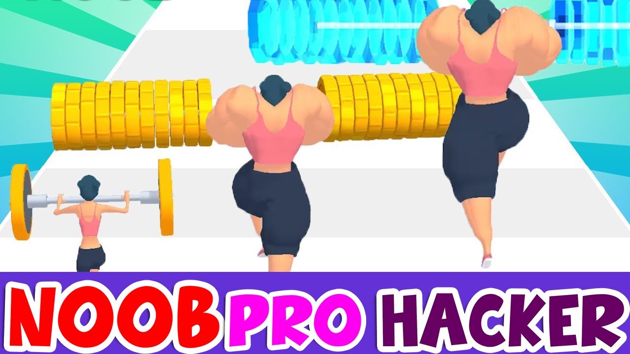 Noob vs Pro vs Hacker in Weight Runner 3D