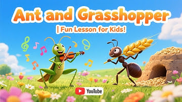 Ant and Grasshopper Story | Fun Animated Moral Story for Kids | Learn Hard Work & Planning