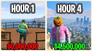 How Much MONEY Can I Make In 4 Hours In GTA 5 Online? (fastest way to make money in gta 5 online)