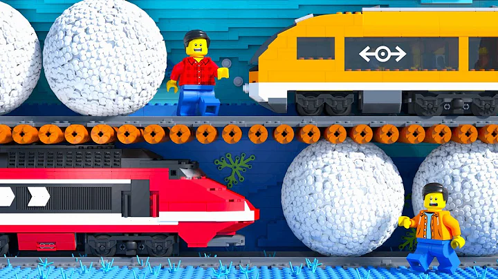 LEGO Train Ice Tunnel Ride Fail