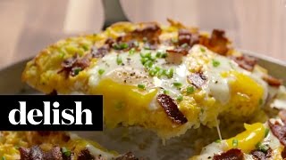 How To Make Breakfast Pizza | Delish