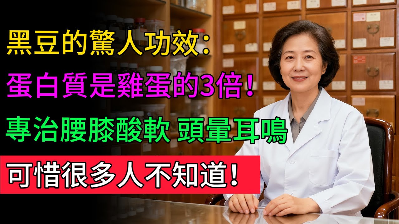 90%的人都吃錯了!黑豆這樣吃，營養全白費!老中醫揭秘:補腎效果最好的3種吃法，可惜很多人不知道! 