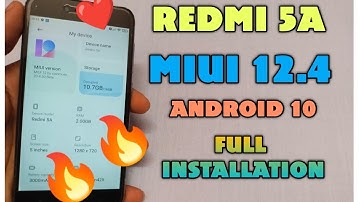 MIUI 12.4 REDMI 5A , ANDROID 10 MIUI 12 UPDATE INSTALLATION #MIUI 12#REDMI 5A#MIUI 12.5
