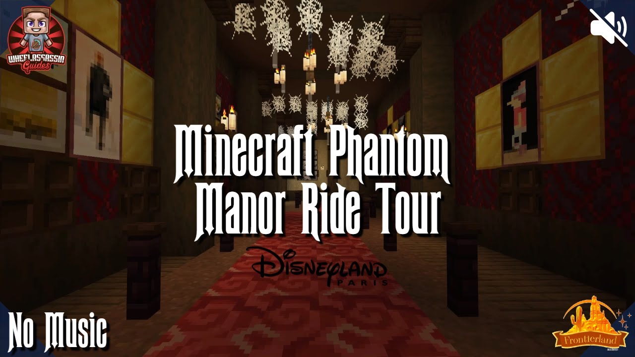 Extreme Low Light Phantom Manor Ride in Minecraft!!! - Disneyland Paris!!