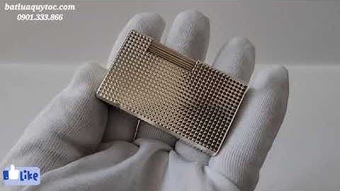 @Bật lửa Quý Tộc. S.T Dupont Line 1 Silver Plated. Vân Kim Cương. Phom cao. 21-01-2022