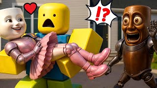 Ballerina Cappuccina Love with Noob in Rolox 99 Night | Funny Horror Animation