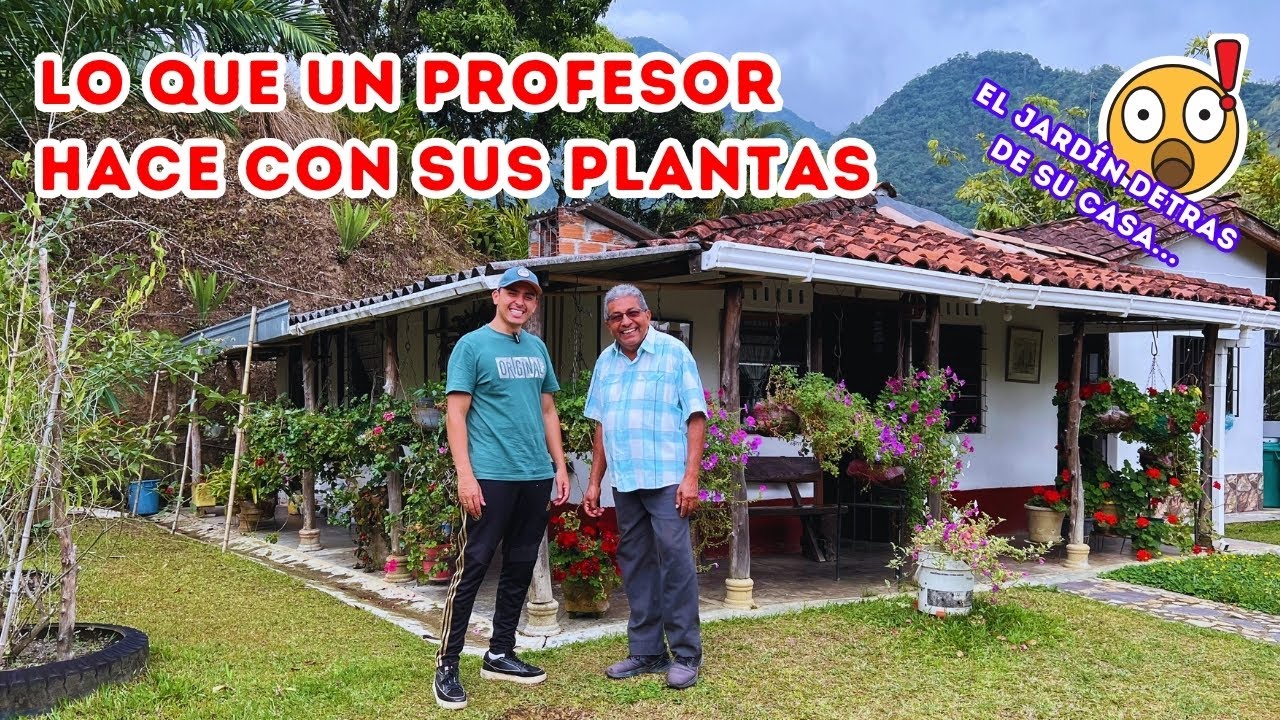 Profesor vive SOLO y feliz con su hermoso JARDÍN en el campo, me sorprendieron sus PLANTAS |AP