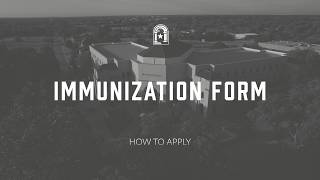 How to Apply - TBC - Immunization Form