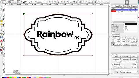 Rainbow laser machine tutorial: Operation of Coreldraw and Ruida software