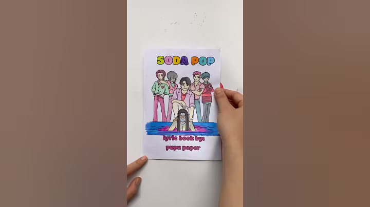Soda Pop Lyric book #shortvideo  #diy #paperdiy #sodapop  #sajaboys