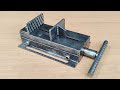 Very few welders know how to make a simple DIY metal vise || iron bending tools