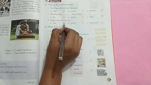 Class 1 E.V.S. Chapter 9: Festivals | Book Exercise-1 | Lec. 05