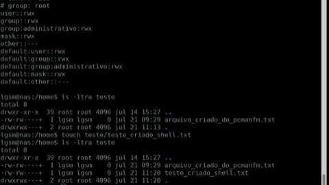 Permissão com ACL no diretório dentro do /home no Linux