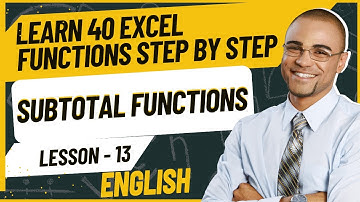 Learn 40 Microsoft Excel Functions Step by Step | Mastering SUBTOTAL Functions