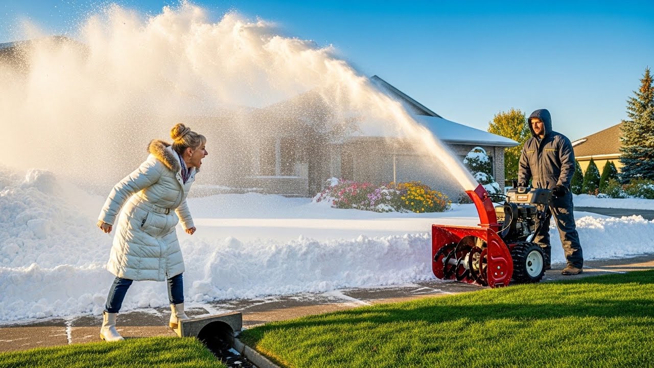 HOA Karen Blocked My Snow Chute Exit, Found Her Garden Buried Under A Ten Foot Pile