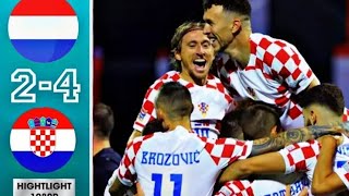 Netherlands vs Croatia 2-4 Highlights 2023 UEFA Nations League - Semifinal