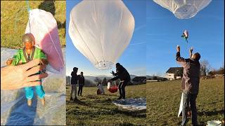 RC Skydiver Drops from DIY Hot Air Balloon