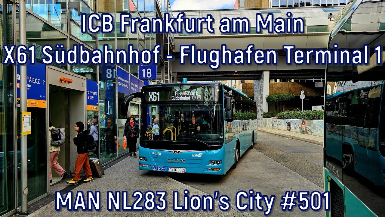 ICB Frankfurt am Main - Linie X61, MAN NL283 Lion's City #501