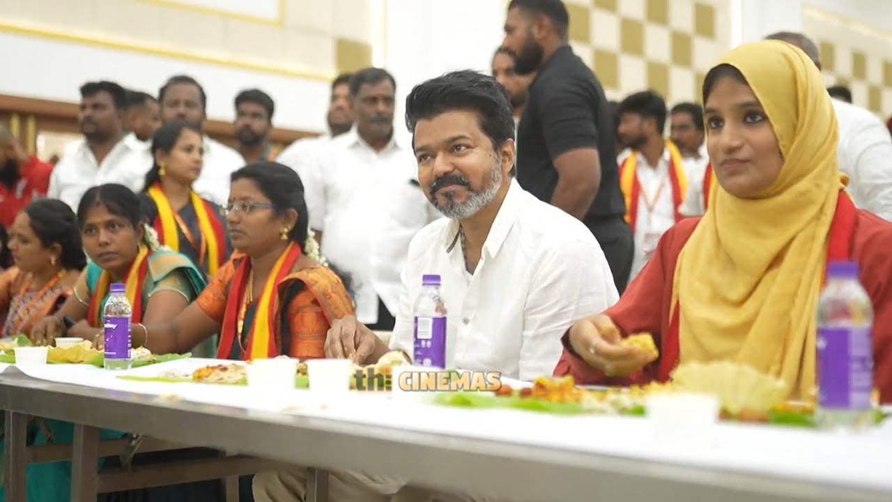 🔥நிர்வாகிகளுடன் உணவு சாப்பிட்ட Vijay ! TVK General Body Meeting | Thalapathy Vijay
