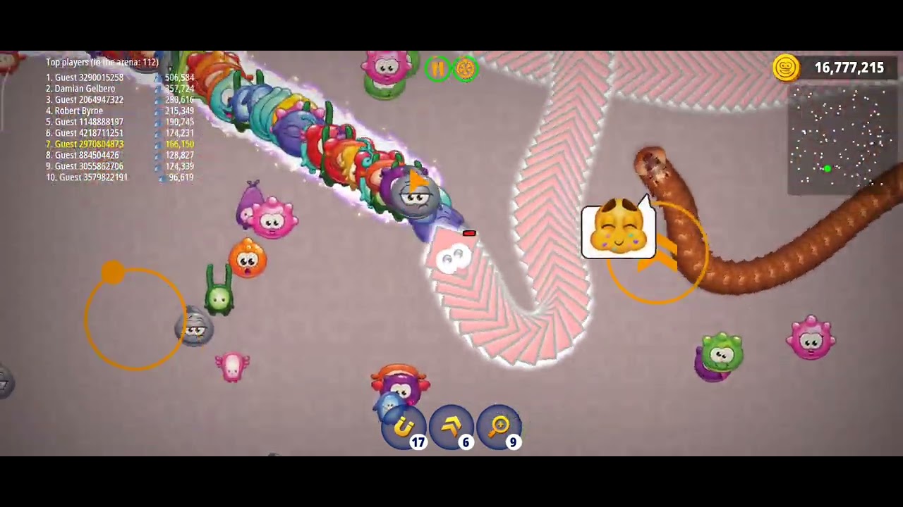 Worms zone. io game play 