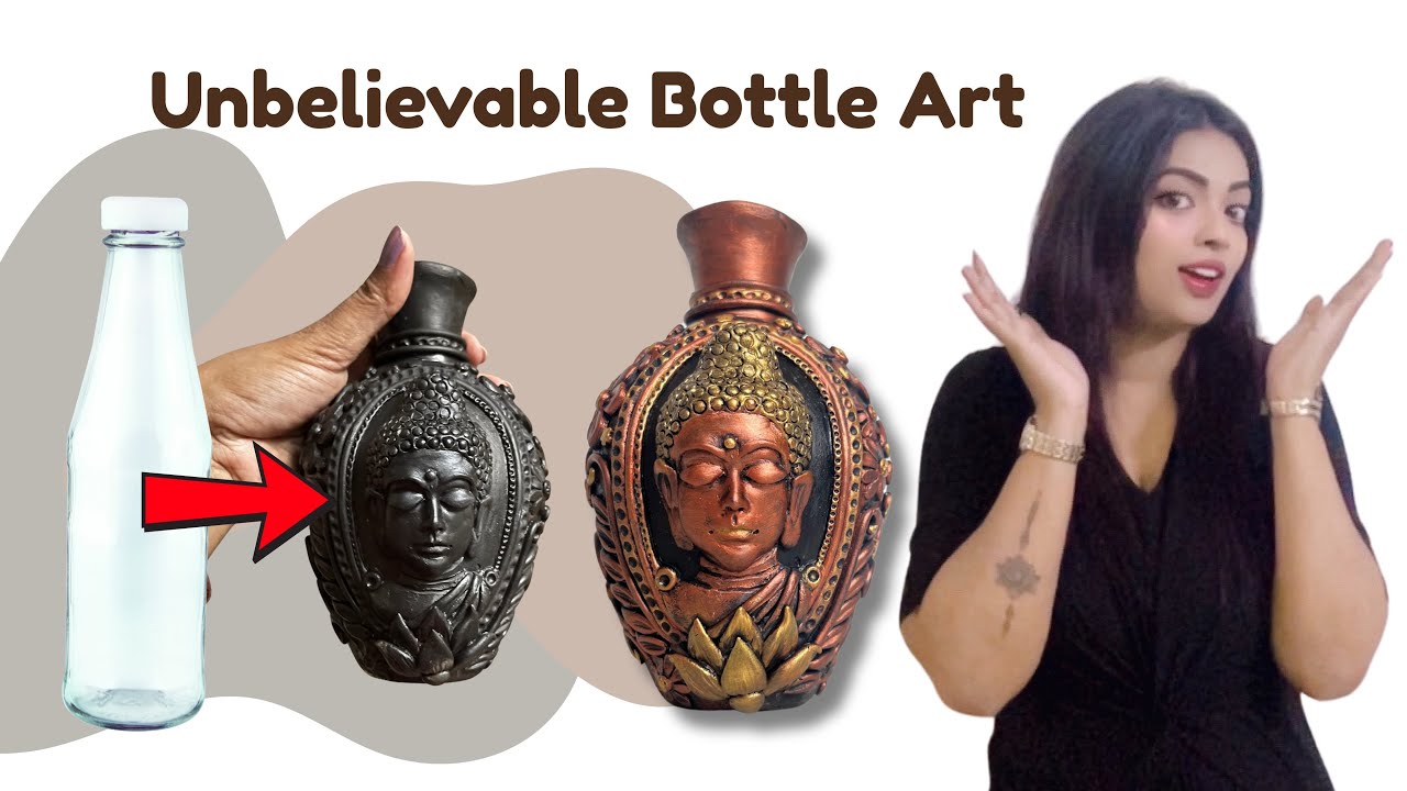 You Won’t Believe This Is a Ketchup Bottle! | DIY Buddha-Inspired Vase | Waste to Wow Transformation
