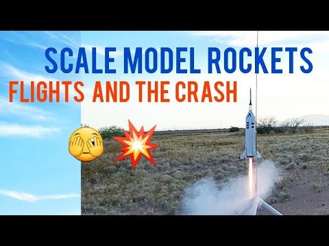 Model Rockets Crashing Launching ALL Scale Model Rockets: Mercury, Gemini, Apollo. CRASH! # ...