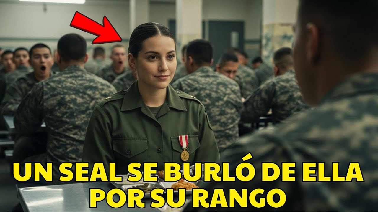 Un SEAL se burló de su rango, su respuesta dejó al comedor militar en silencio absoluto.