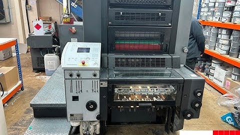 Heidelberg SpeedMaster SM 52 2P two color offset press with numbering attachment for sale   Gab Supp