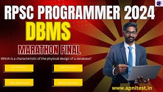RPSC PROGRAMMER 2024| DBMS | MARATHON  FINAL |APNITEST