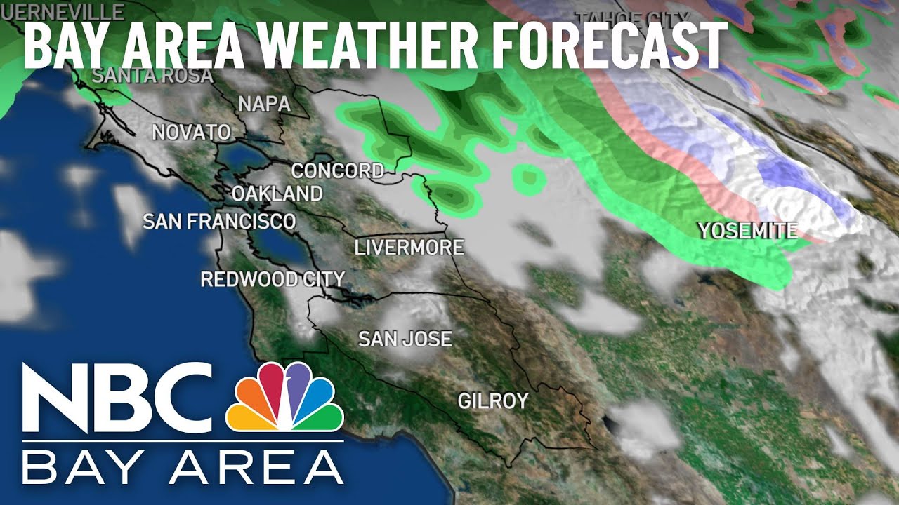 Bay Area Forecast: Spotty Shower Chance - YouTube