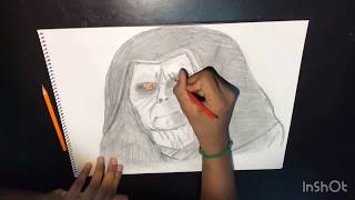 How to draw Darth Sidious [Sheev Palpatine] from Star Wars! Easy and simple drawings!