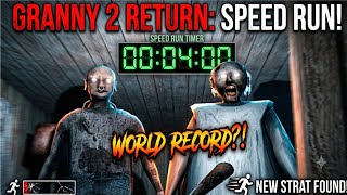 GRANNY 2 RETURN SPEEDRUN | Escaped in Just 4 Minutes! ⚡
